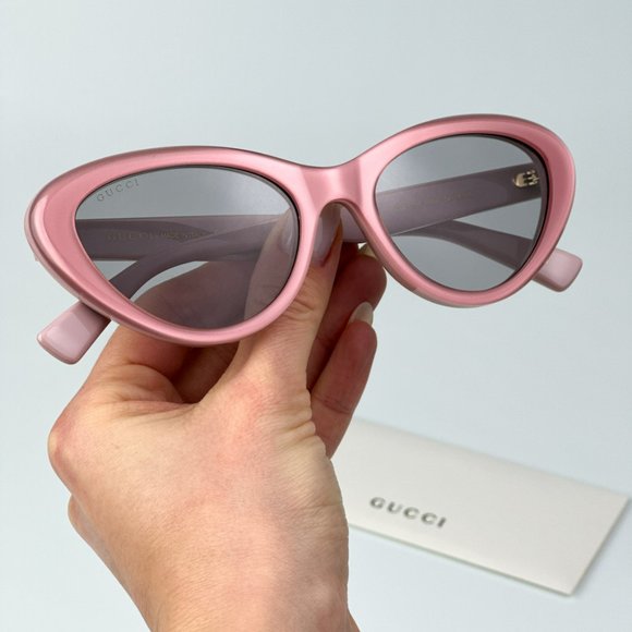 Gucci GG1170S 004 BRAND NEW Sunglasses Pink Grey Cat Eye Women main image 12